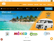 Tablet Screenshot of cancunairporttransportations.com